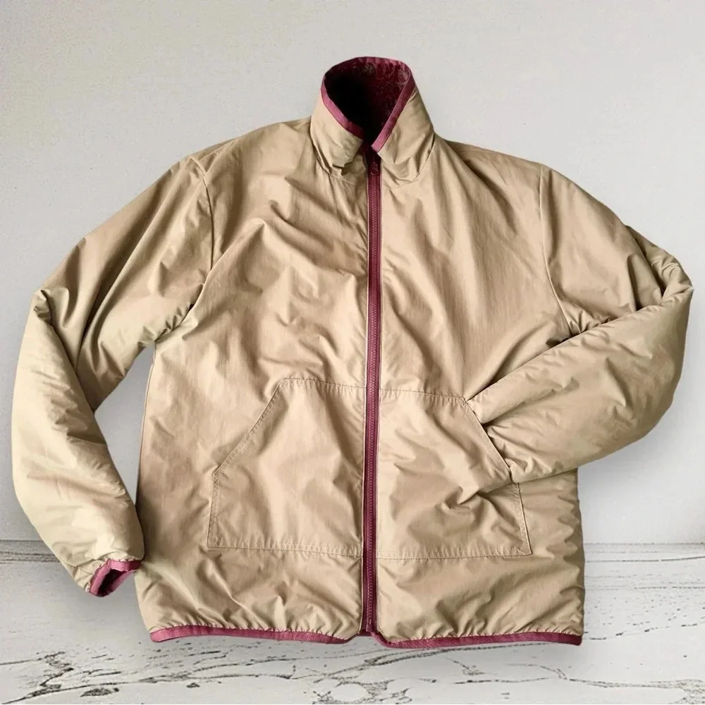 JOHN ELLIOTT REVERSIBLE POLAR FLEECE FULL ZIP ROAN JACQUARD Size 3 / L